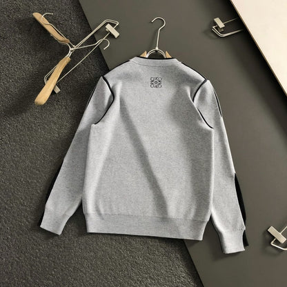 Loewe Panel-Trim Sweater - Grey