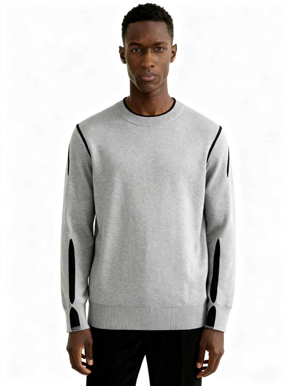 Loewe Panel-Trim Sweater - Grey