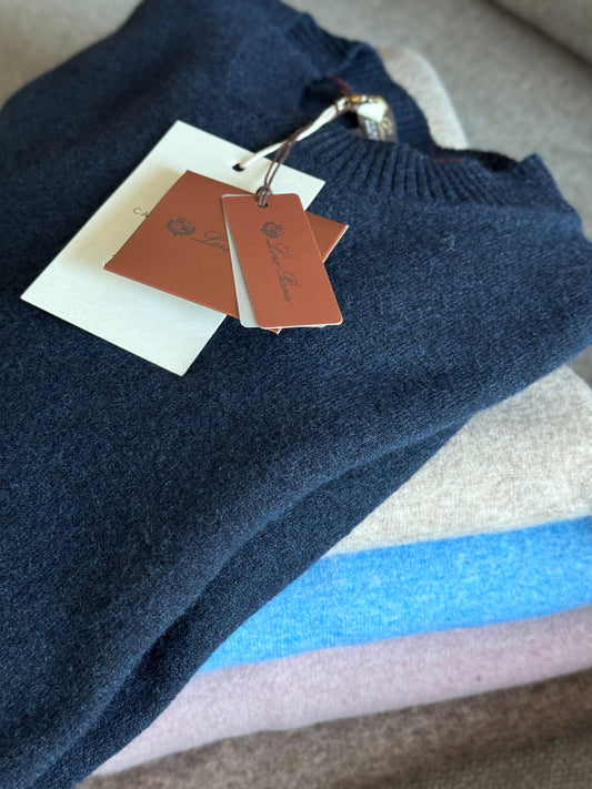 Loro Piana Crewneck Sweater - Pink, Navy, Dark Grey, Blue, Grey