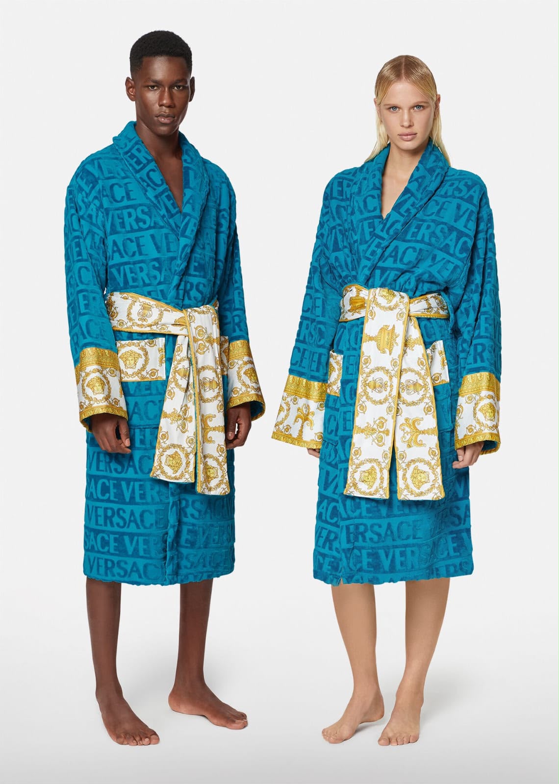 Versace Bathrobe - Blue
