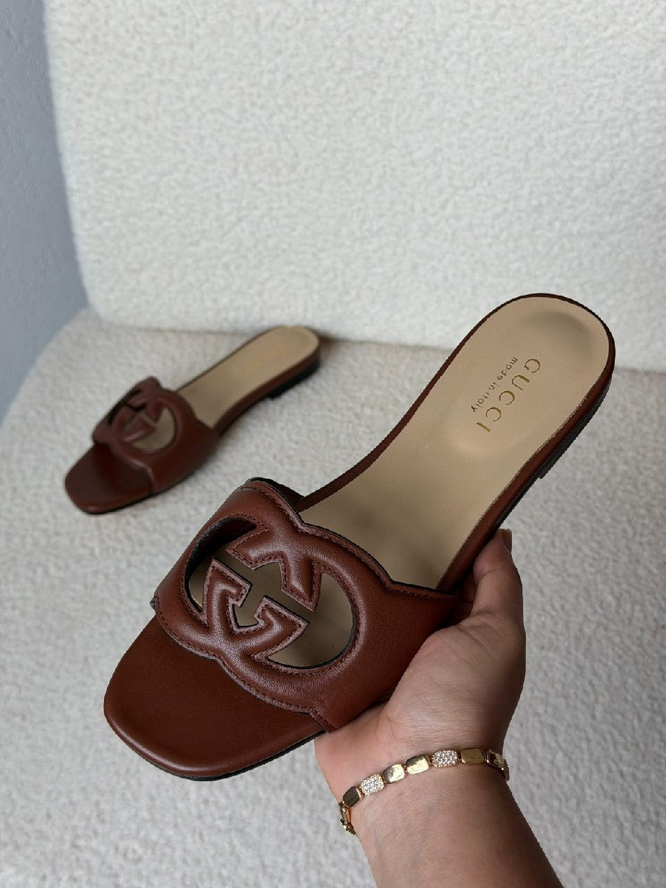 Gucci Slippers - Brown