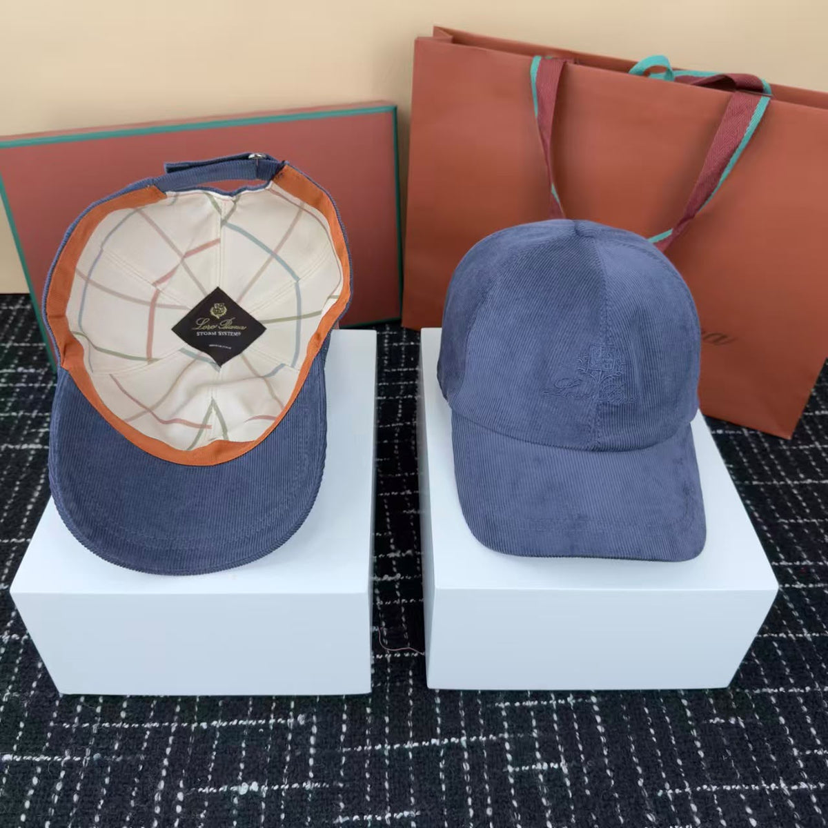 Loro Piana Six-Panel Cap - Blue