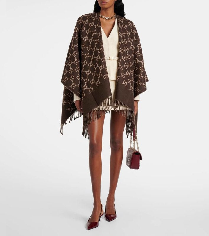 Gucci Poncho - Brown Monogram