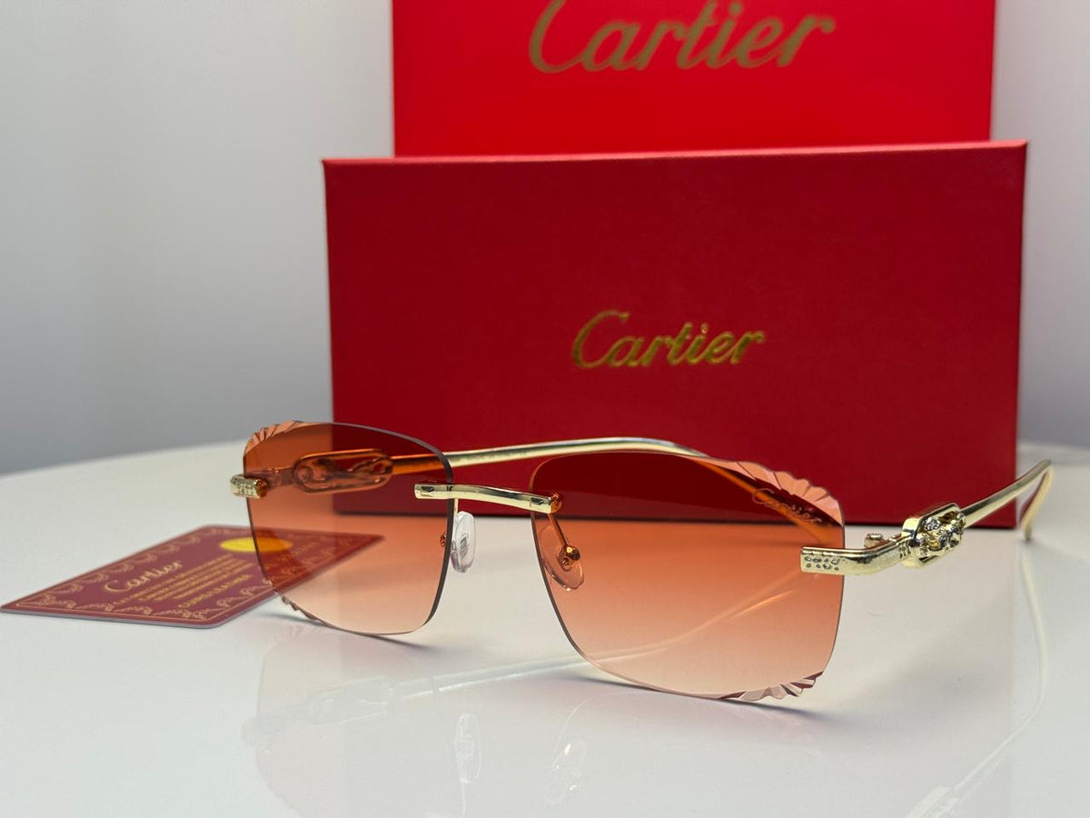 Cartier Rimless Rectangular Sunglasses - 