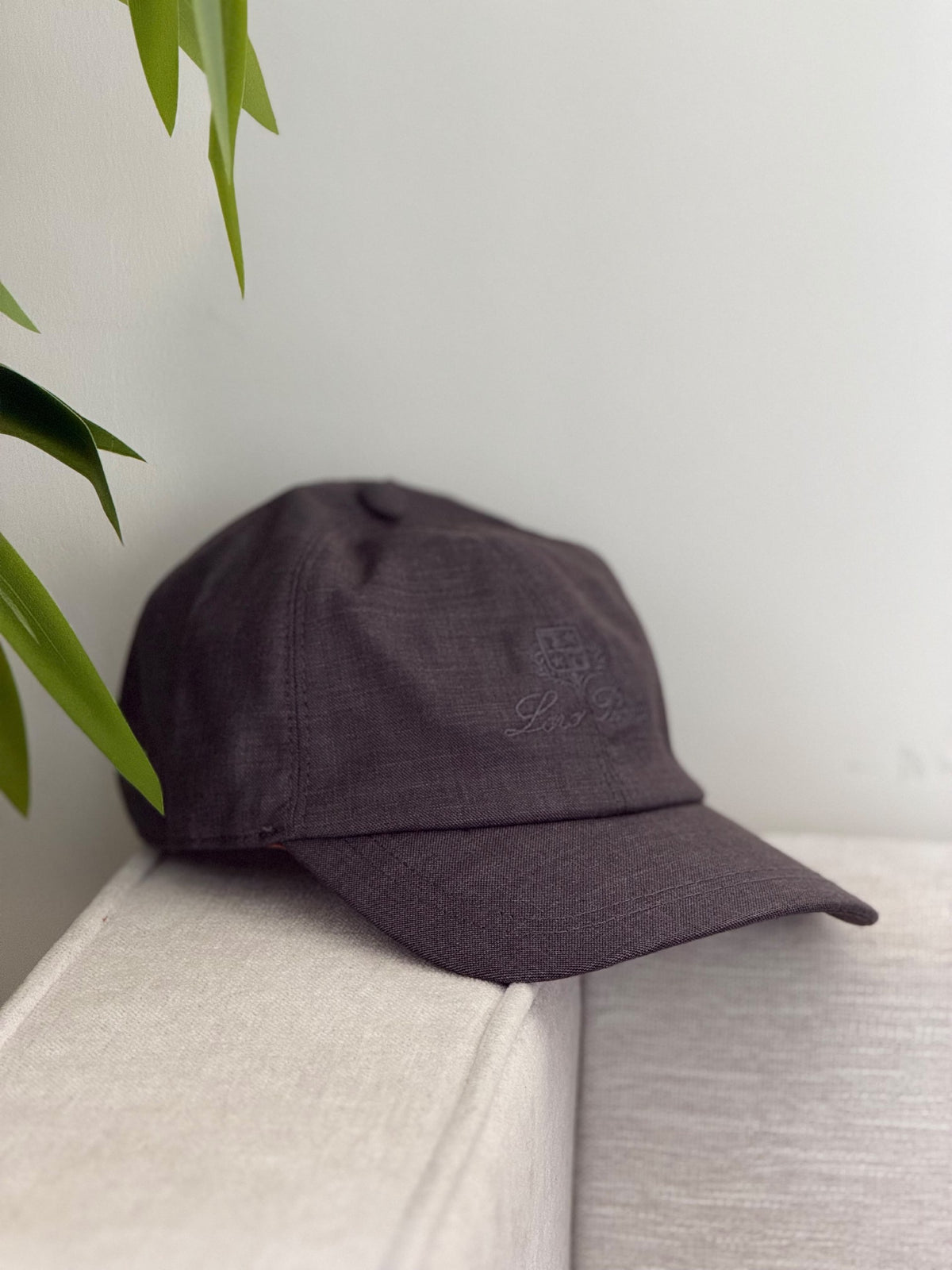 Loro Piana Striped-Brim Cap - Dark Grey