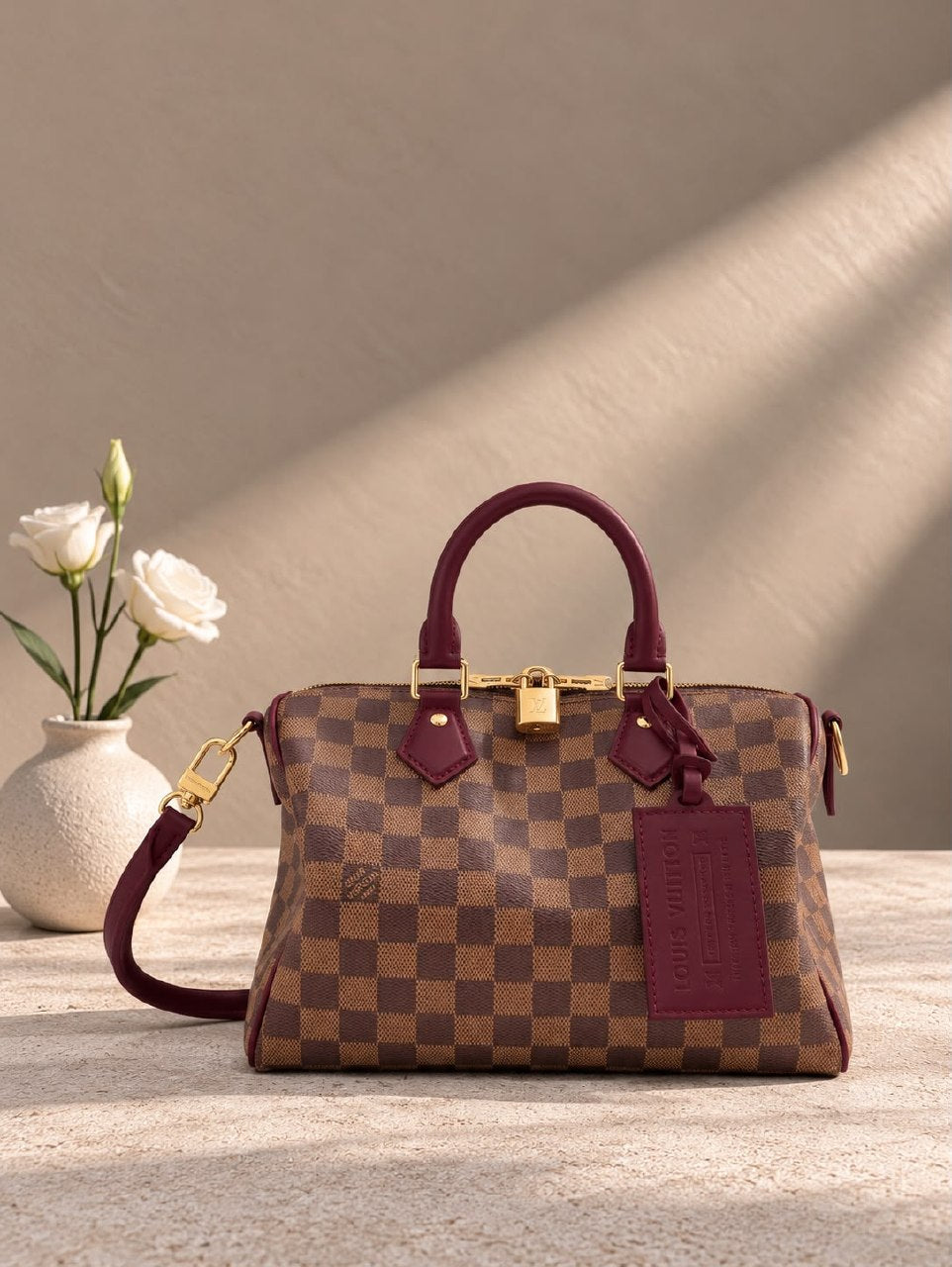 Louis Vuitton Structured Top-Handle Handbag - Brown