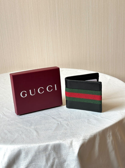 Gucci Stripe Wallet - Black