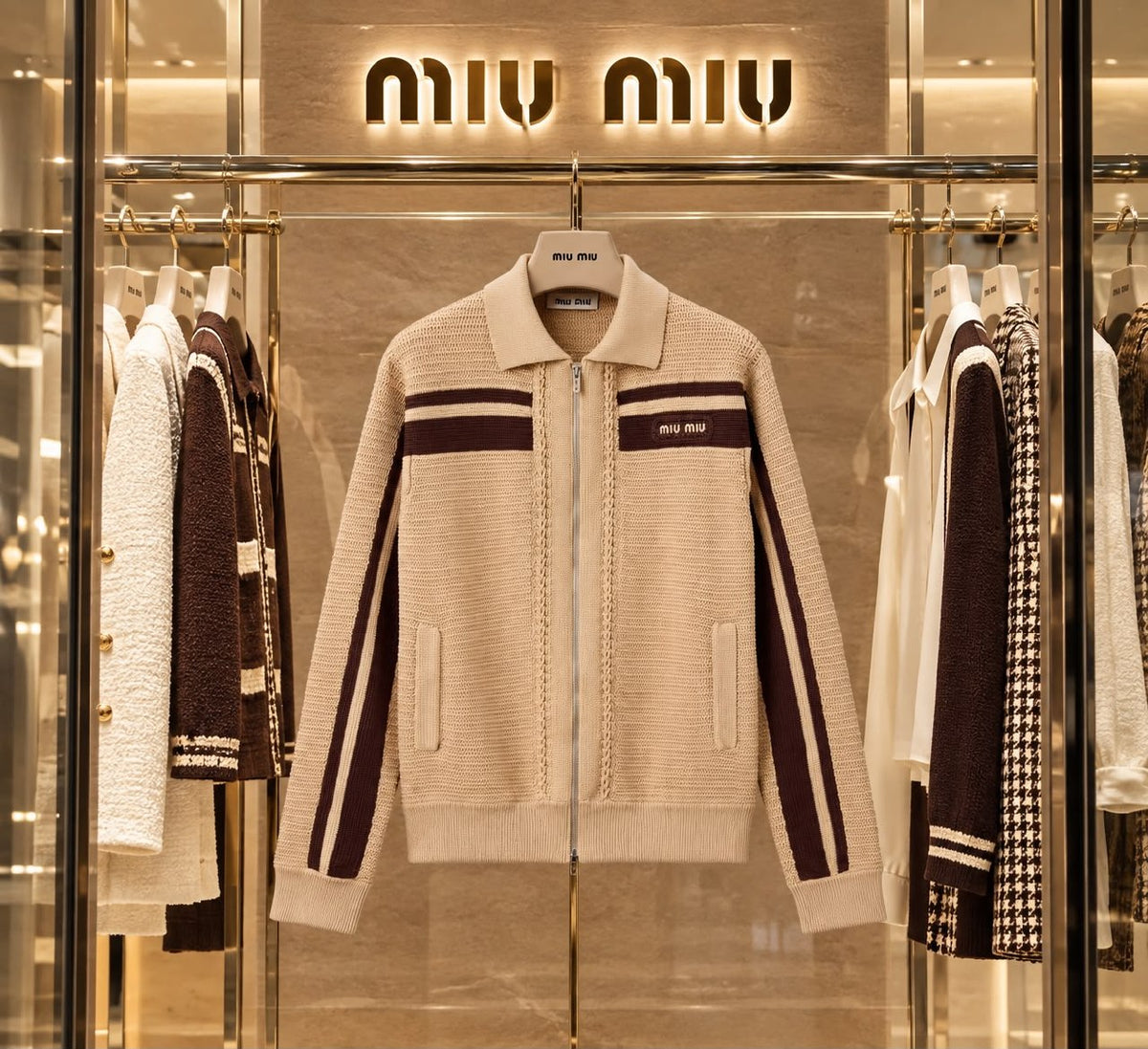 Miu Miu Jacket - Beige