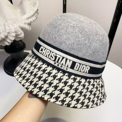 Dior Bucket Hat - Grey, Black, Beige