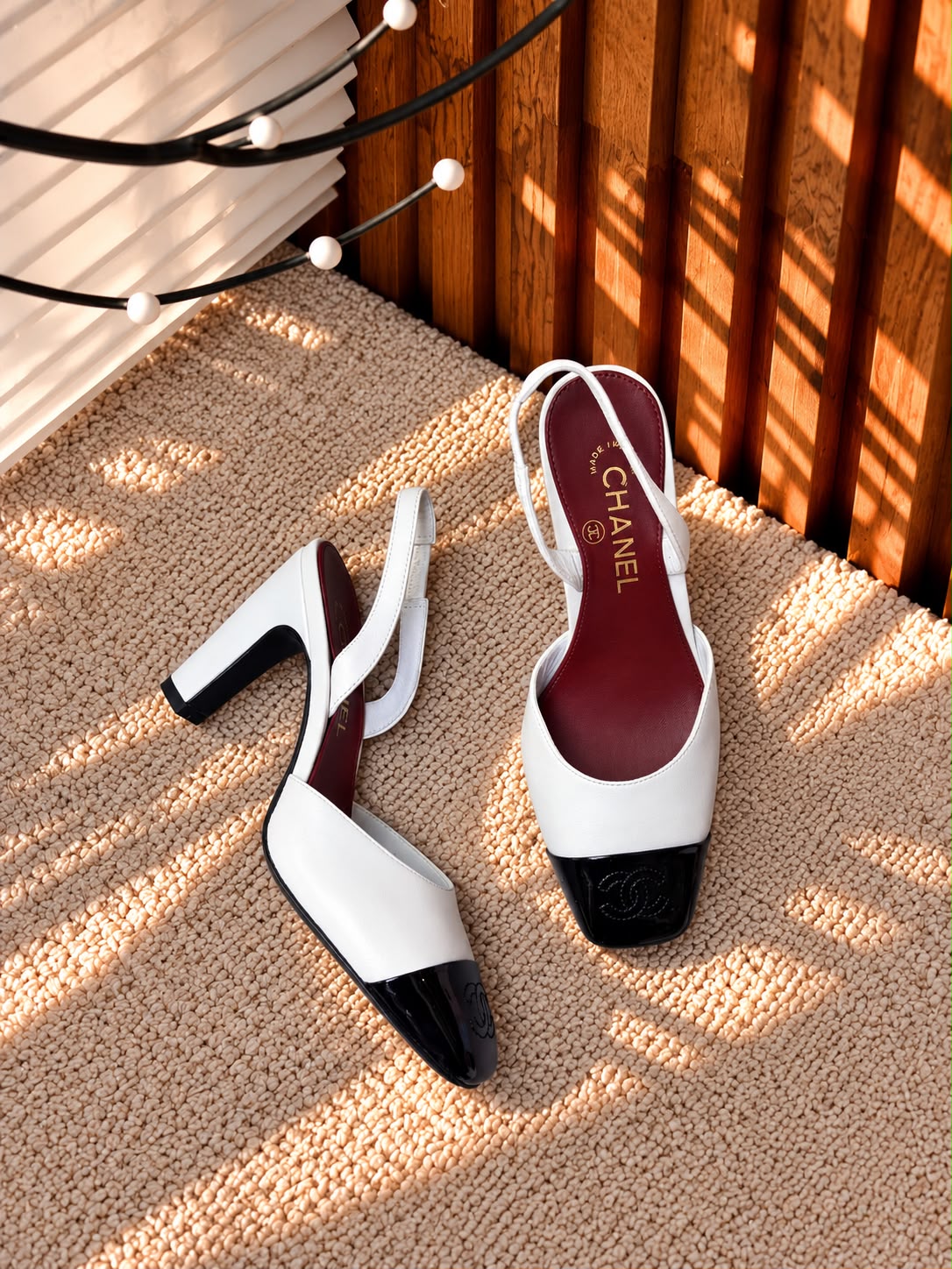 Chanel Heels - White & Black