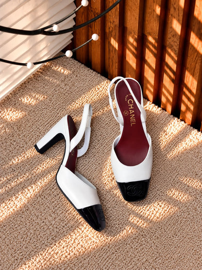 Chanel Heels - White & Black