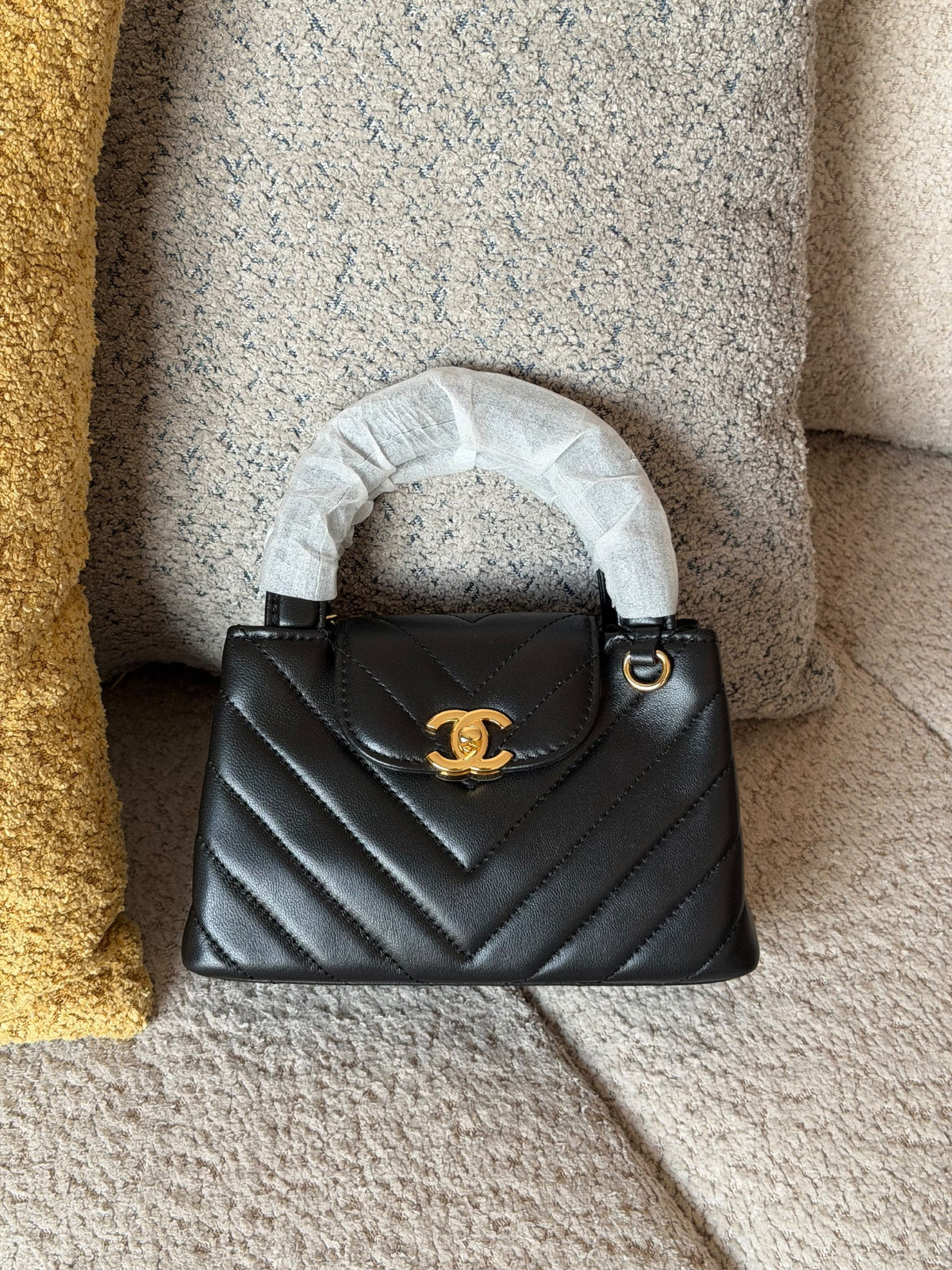 Chanel Handbag - Burgundy, White, Black