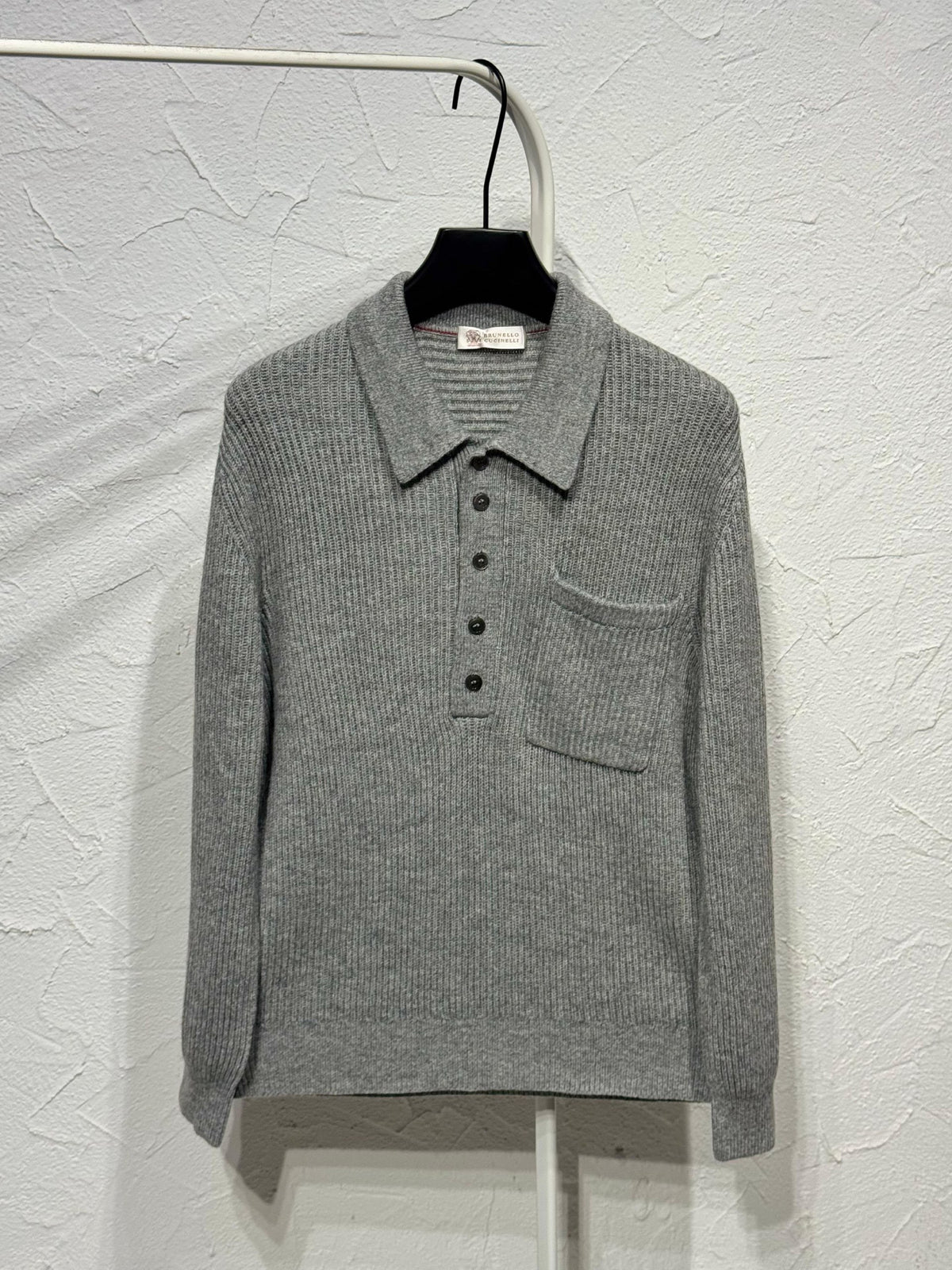 Brunello Cucinelli Polo Sweater - Grey