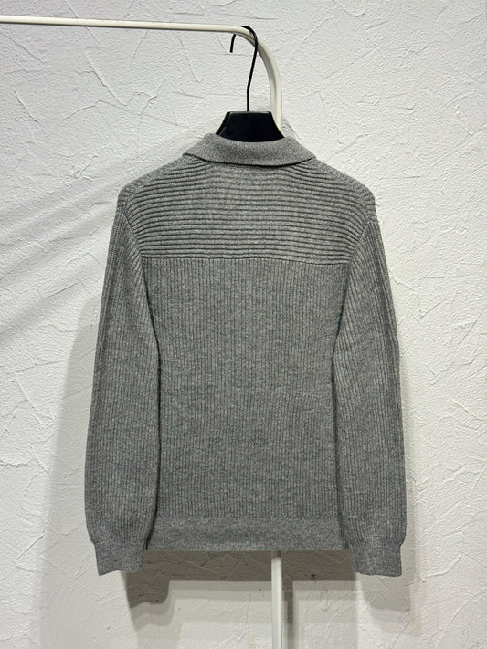 Brunello Cucinelli Polo Sweater - Grey
