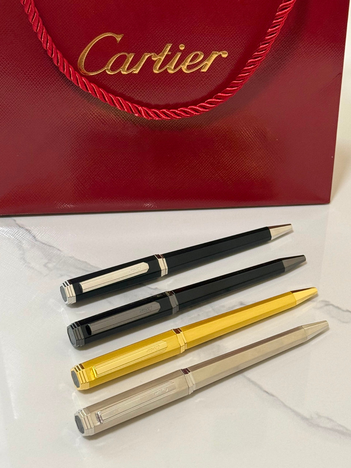 Cartier Pen - Silver, Black, Gold