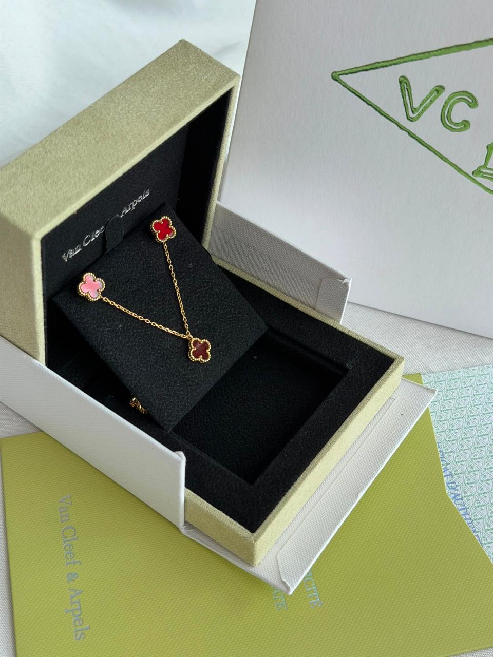 Van Cleef & Arpels Jewelry Set - Red & Pink