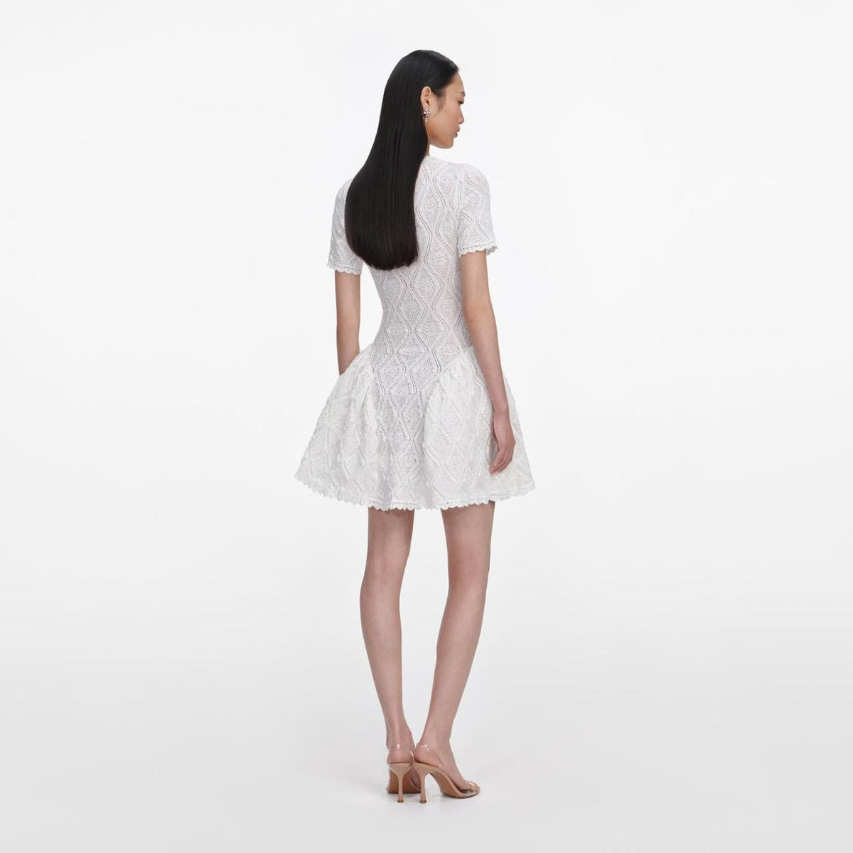 Self-Portrait Dress - White