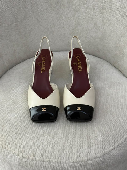 Chanel Heels - White & Black