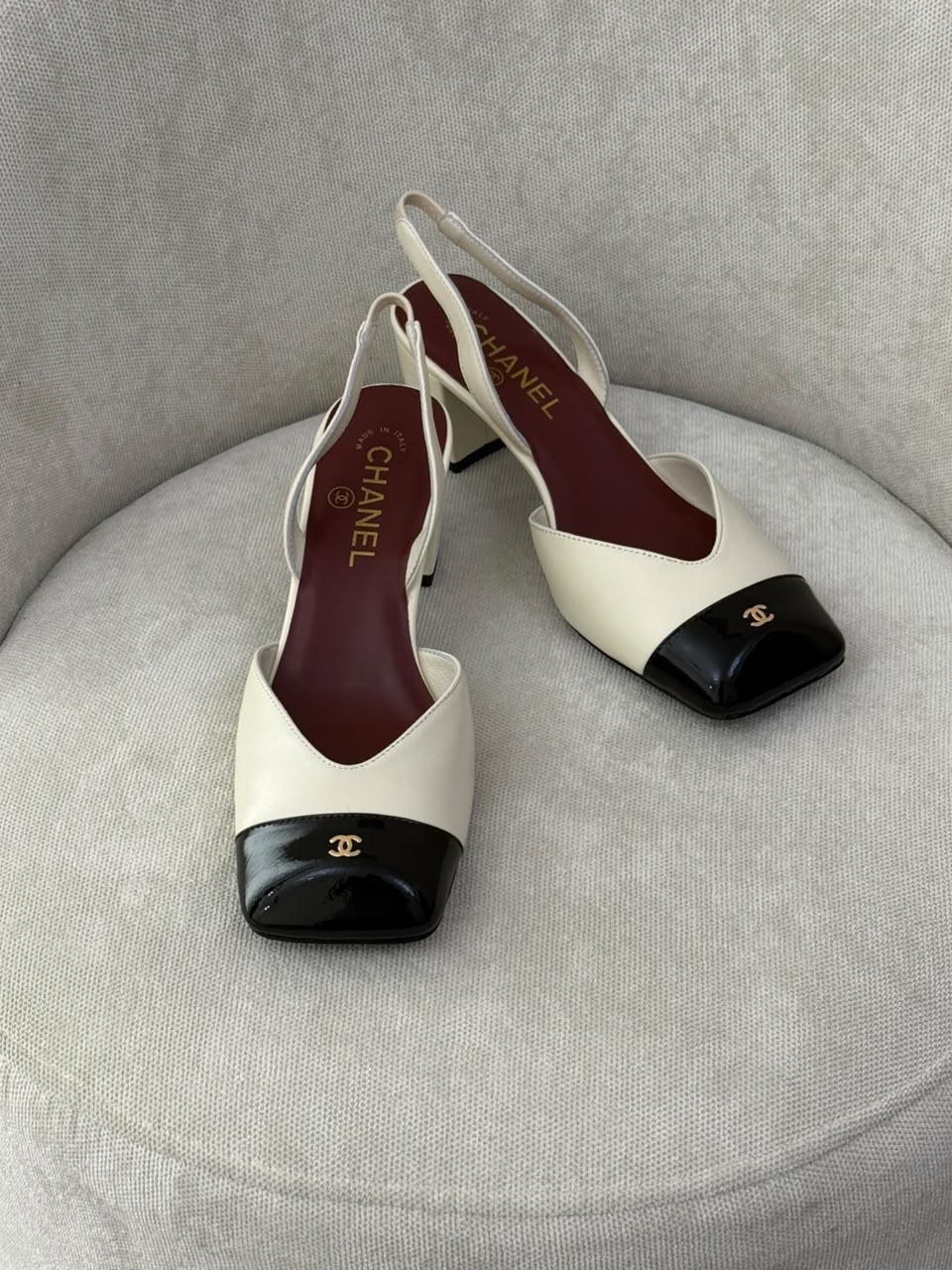 Chanel Heels - White & Black