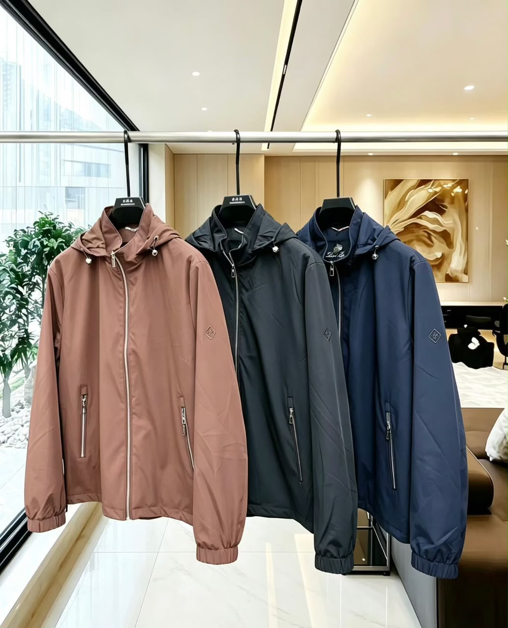 Loro Piana Hooded Jacket - Black, Brown, Navy