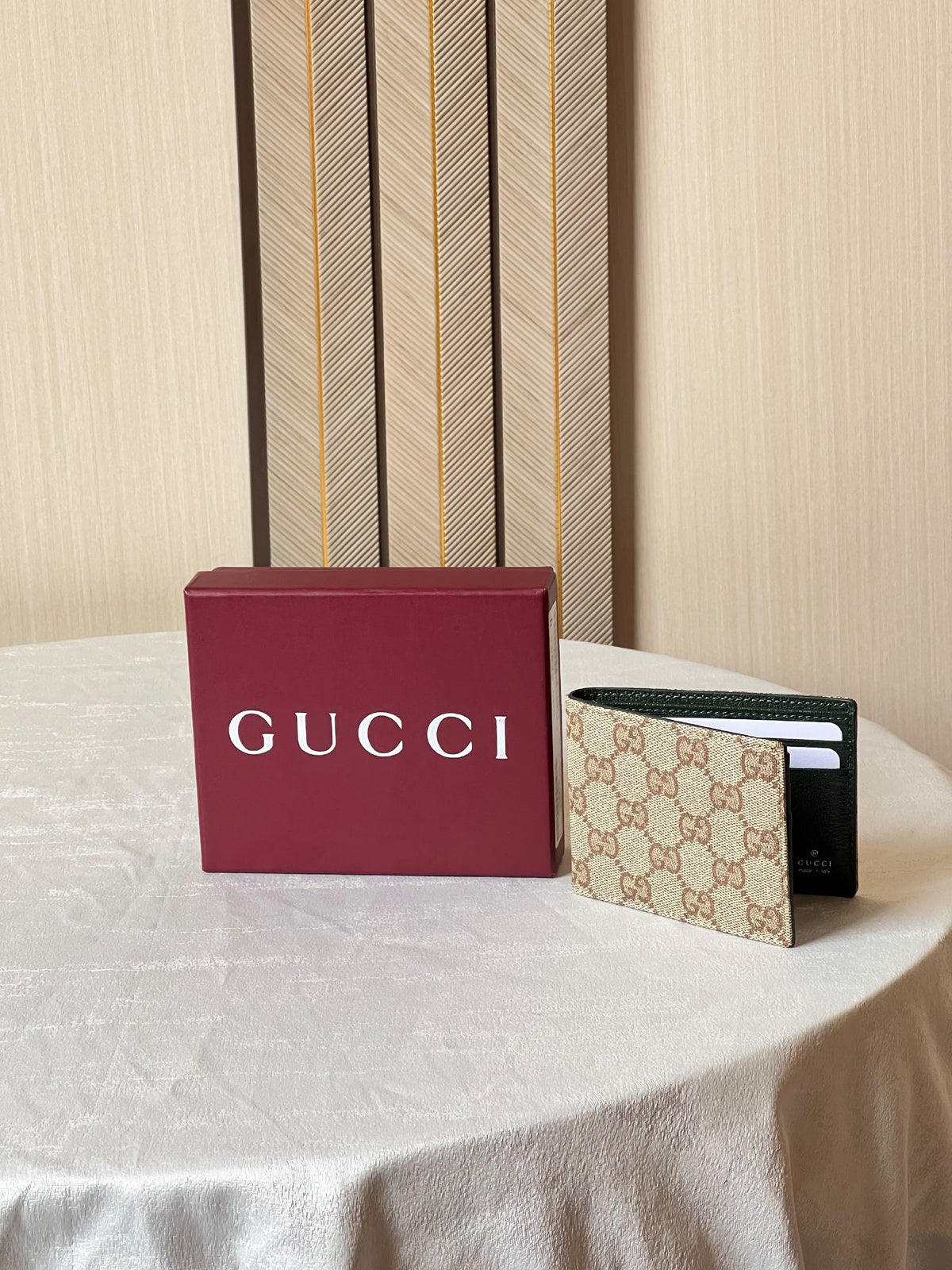 Gucci GG Canvas Wallet - Beige