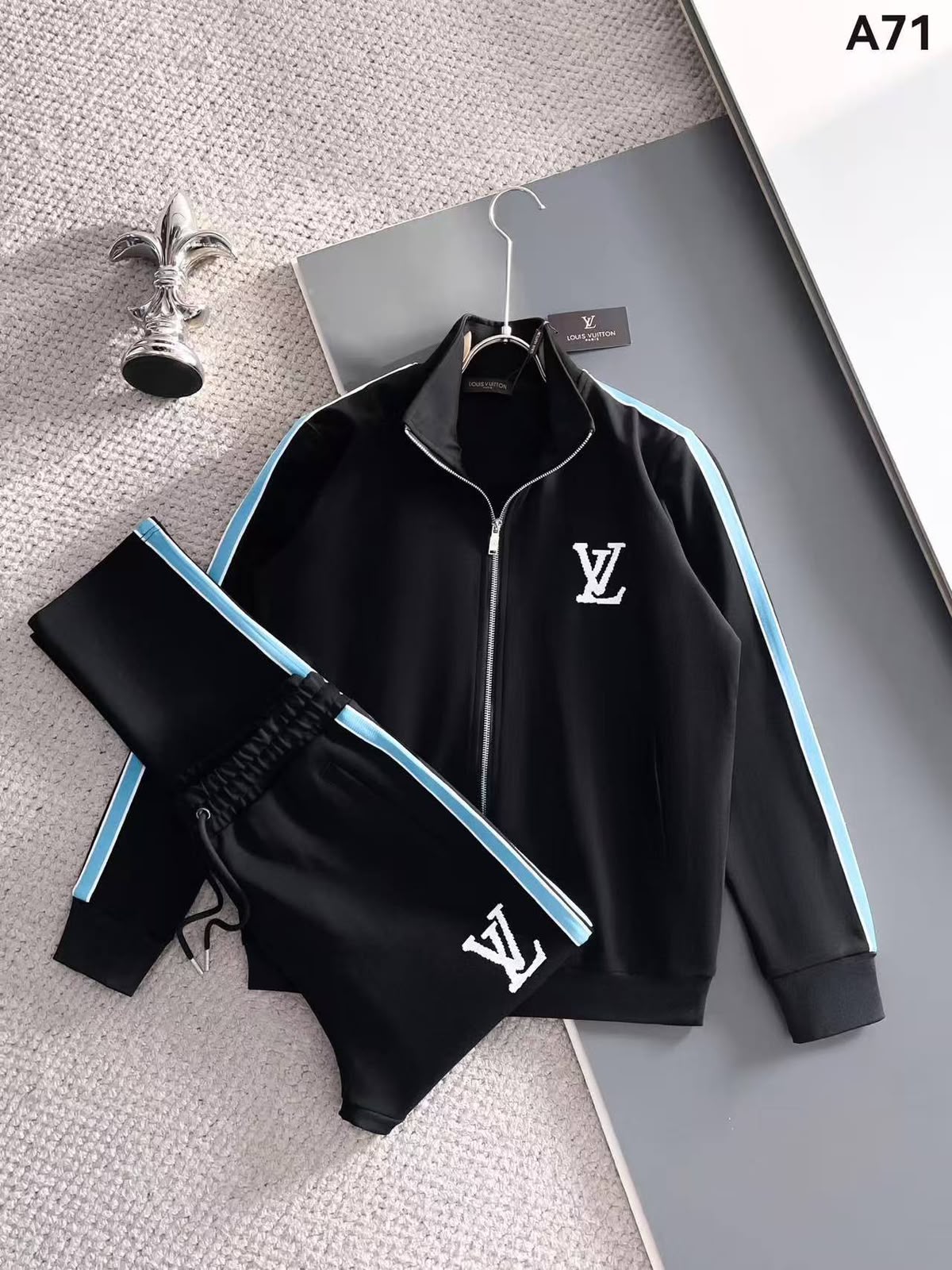 Louis Vuitton Zip-Front Tracksuit - Black