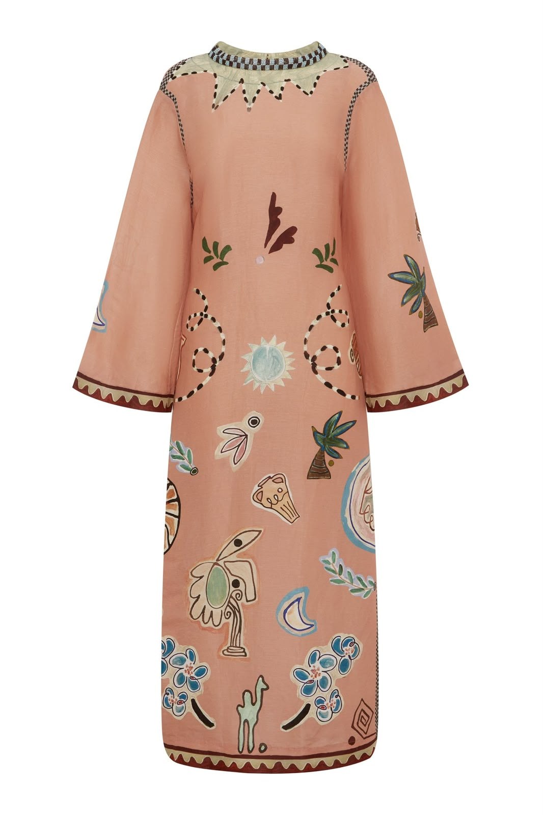 Alemais Kaftan Dress - Pink