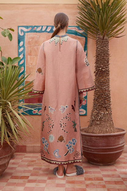 Alemais Kaftan Dress - Pink