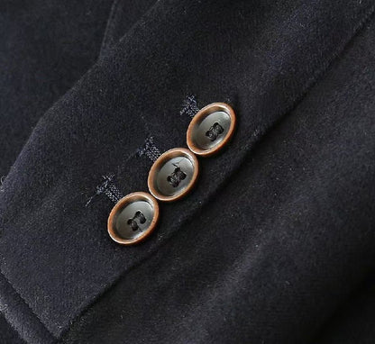 Brunello Cucinelli Notched-Lapel Jacket - Navy