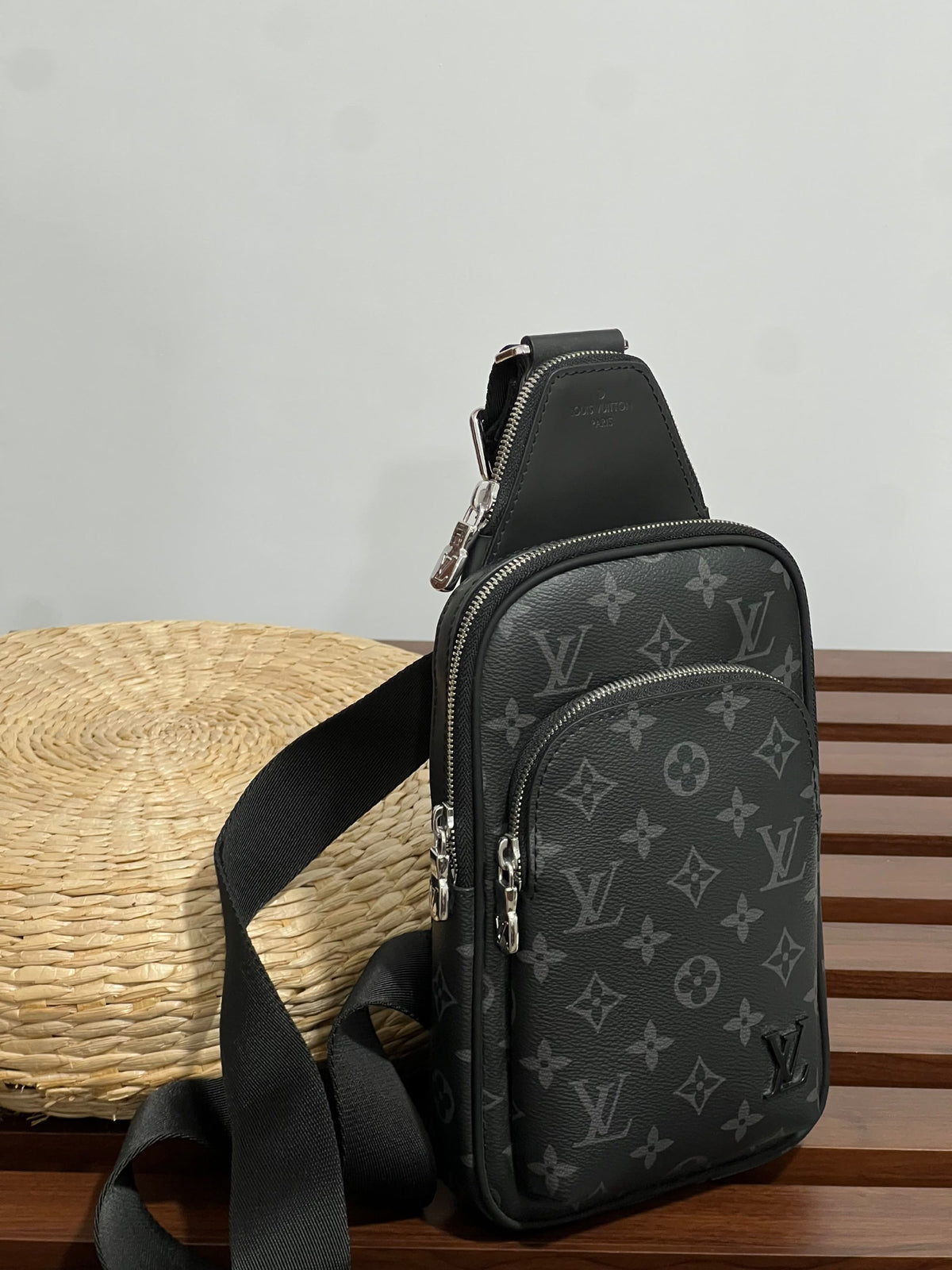 Louis Vuitton Crossbody Bag Rectangular Front-Pocket - Dark Grey Monogram