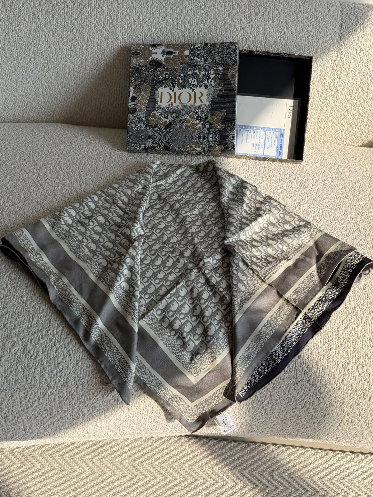 Dior Scarf - Grey