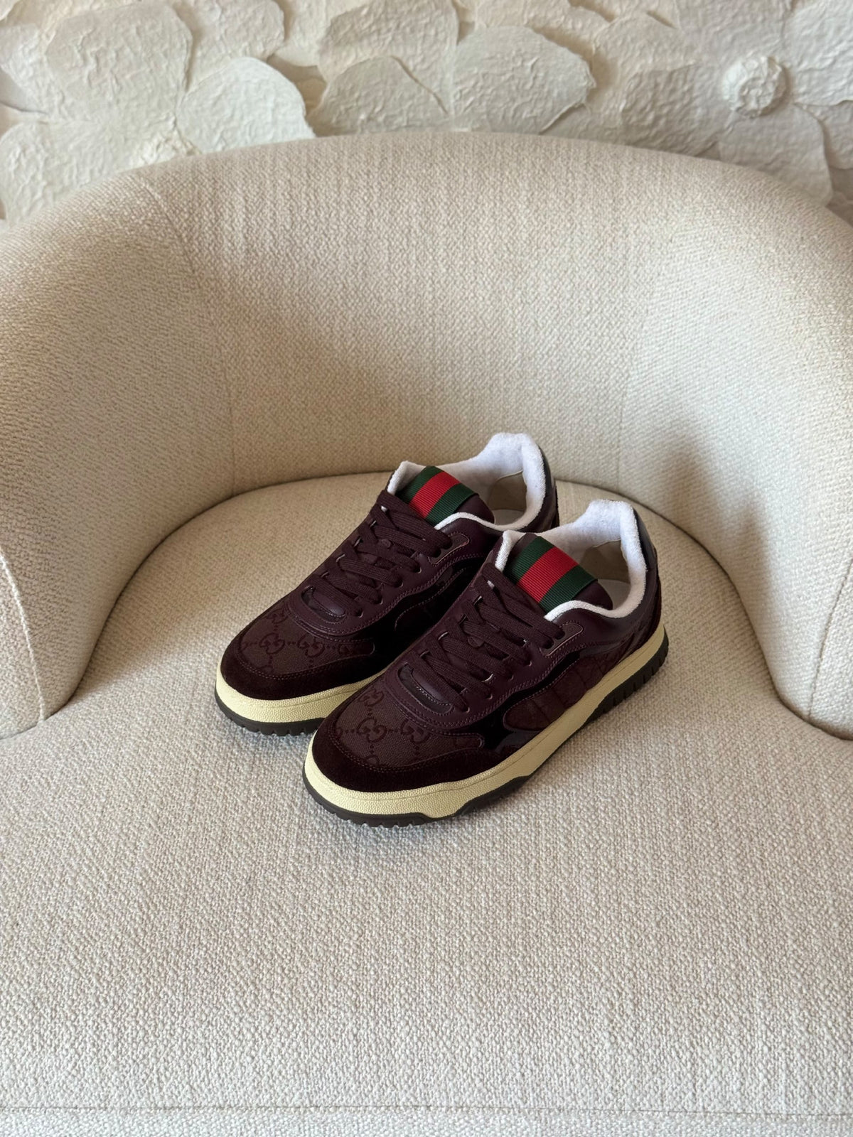 Gucci Re-Web Sneakers - Blue, Brown, Black