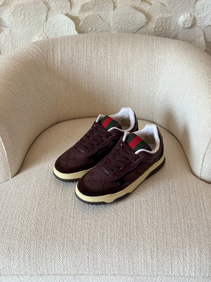 Gucci Re-Web Sneakers - Blue, Brown, Black