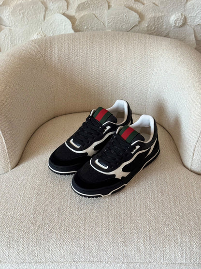 Gucci Re-Web Sneakers - Blue, Brown, Black