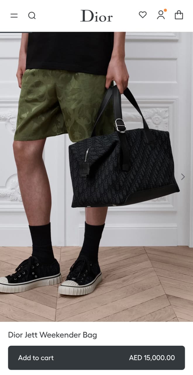 Christian Dior Jett Travel Bag - Black