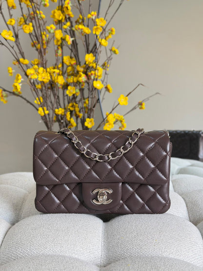 Chanel Quilted Flap Shoulder Bag - Dark Brown