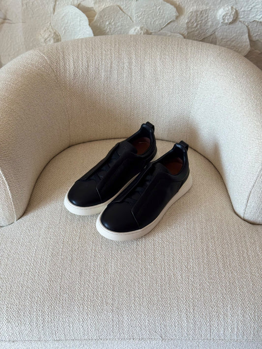 Zegna Panel Sneakers - Black