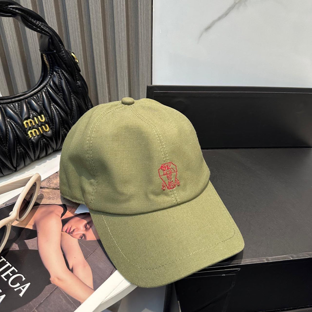 Brunello Cucinelli Cap - Green
