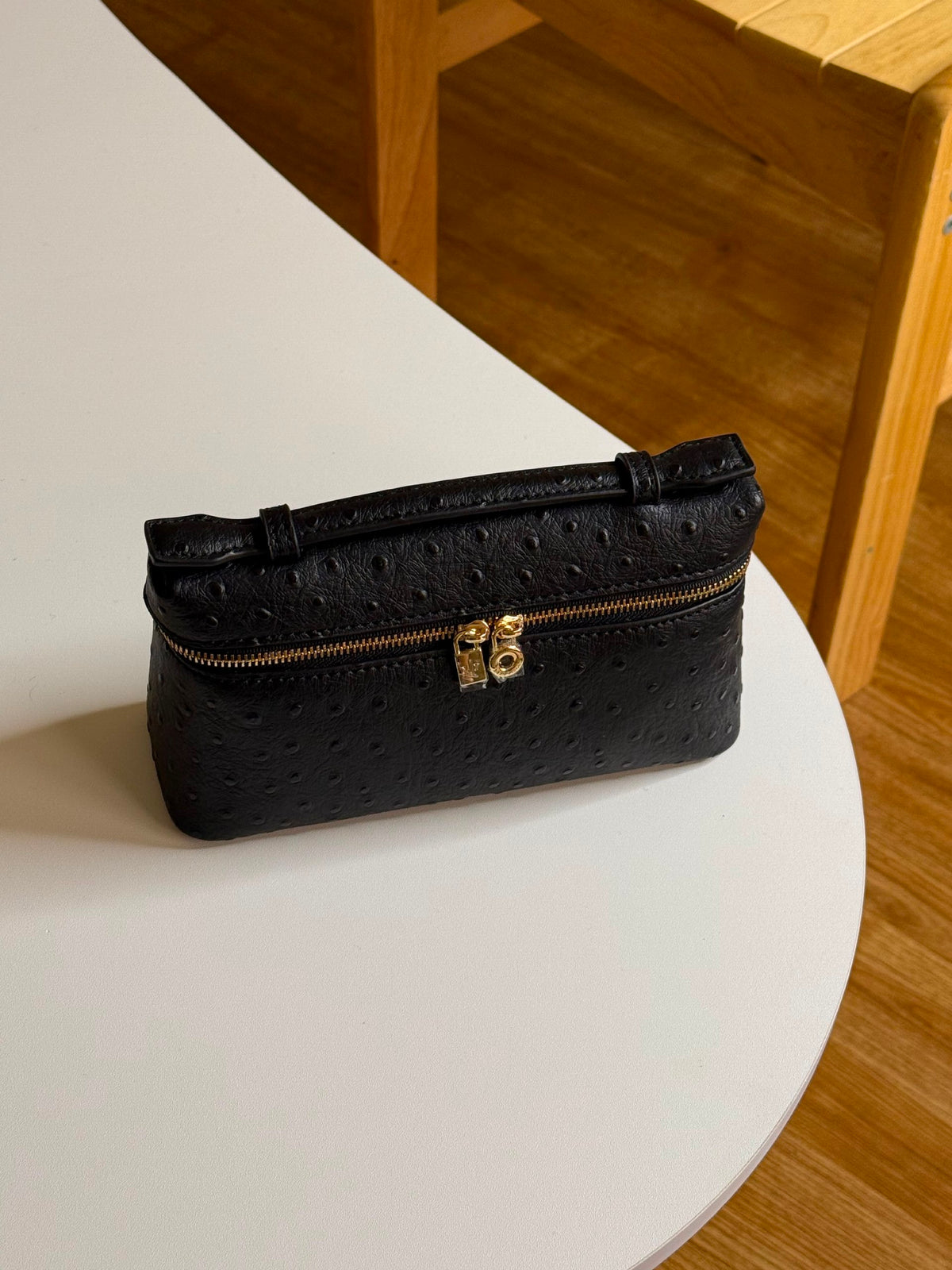 Loro Piana Handbag - Black Embossed