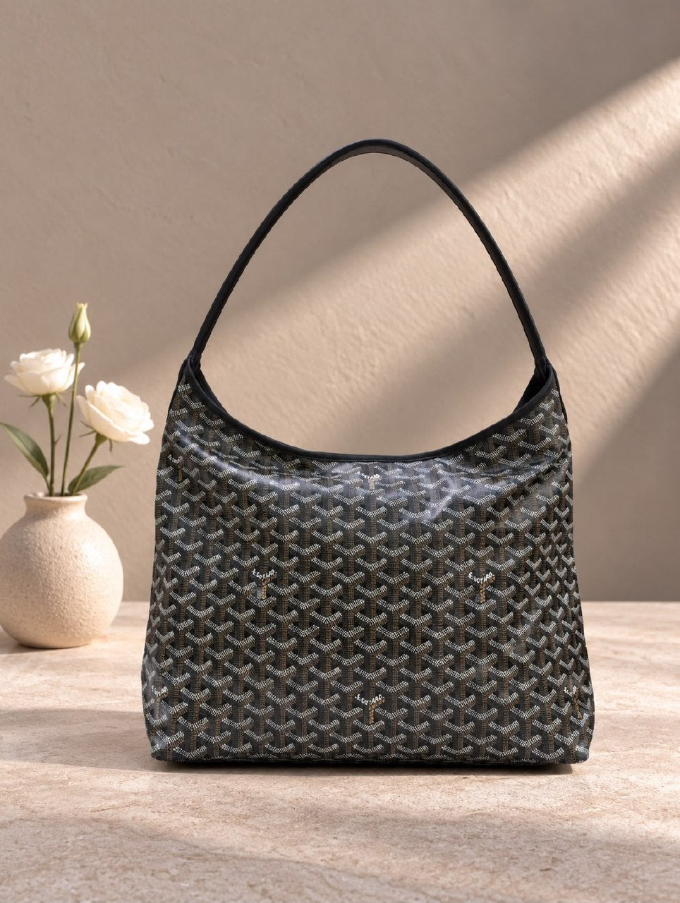 Goyard Slouchy Shoulder Bag - Black Monogram