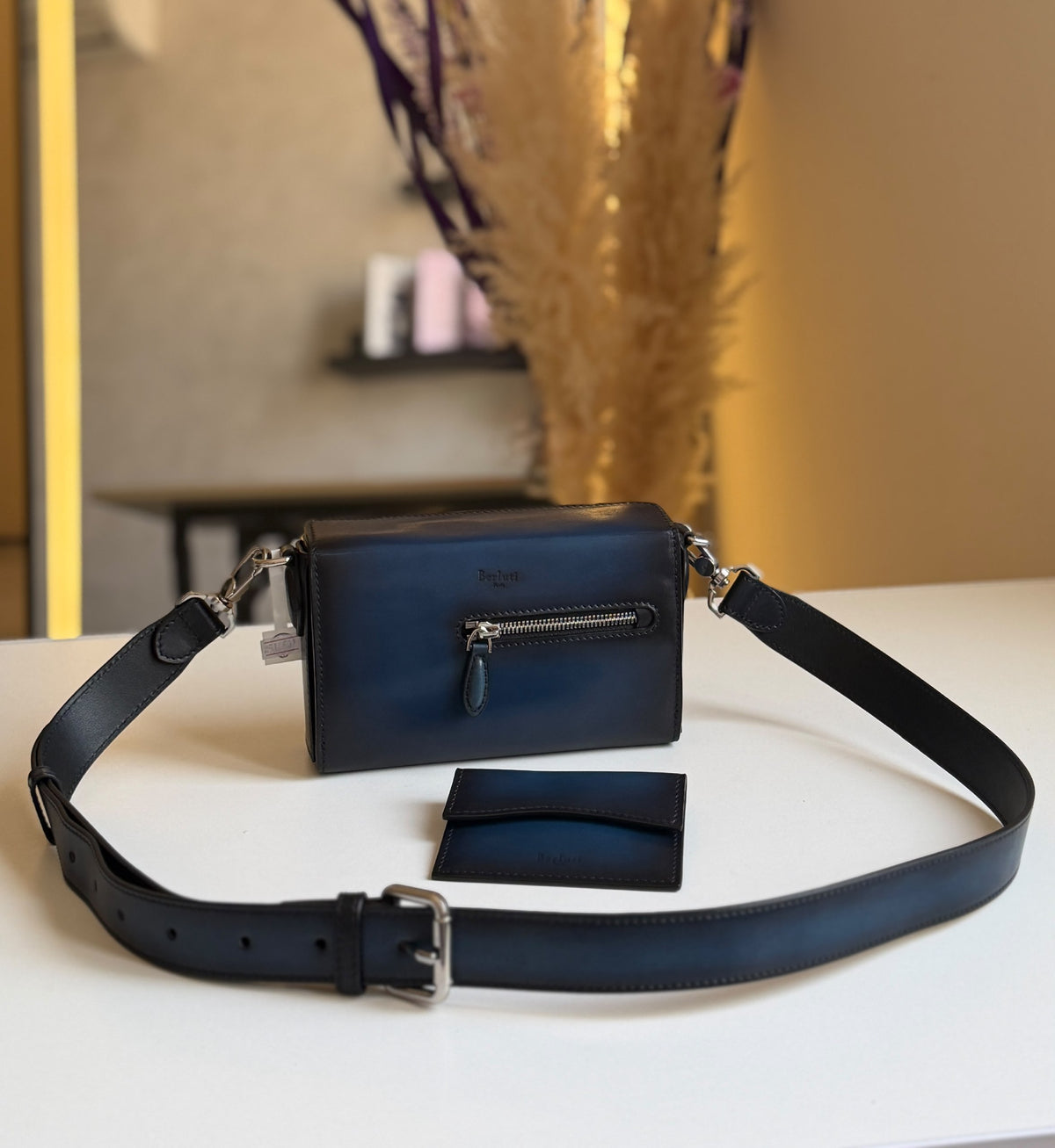 Berluti Crossbody Bag - Navy