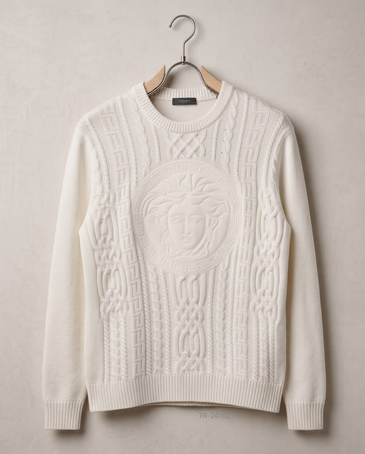 Versace Sweater - White, Beige