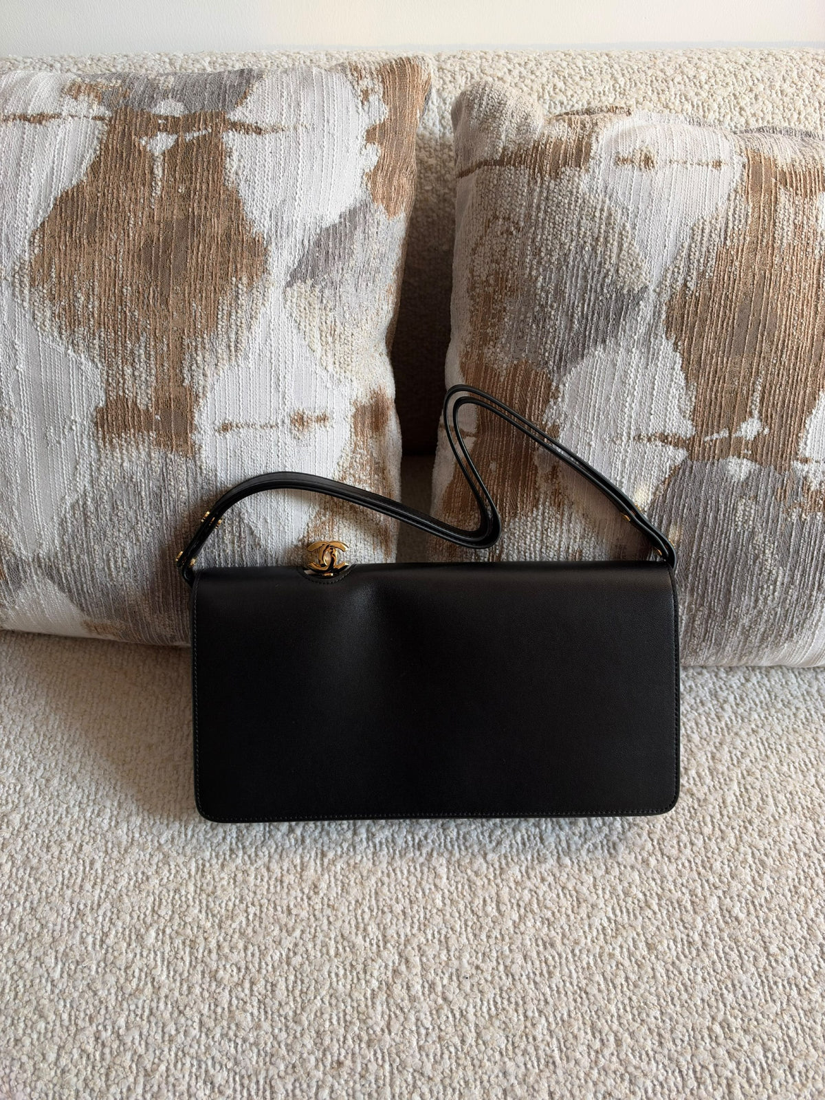 Chanel Shoulder Bag - Brown Croc-Embossed, Black Croc-Embossed, Black, Brown, Burgundy