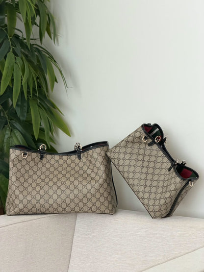 Gucci Shoulder Bag - Beige & Black
