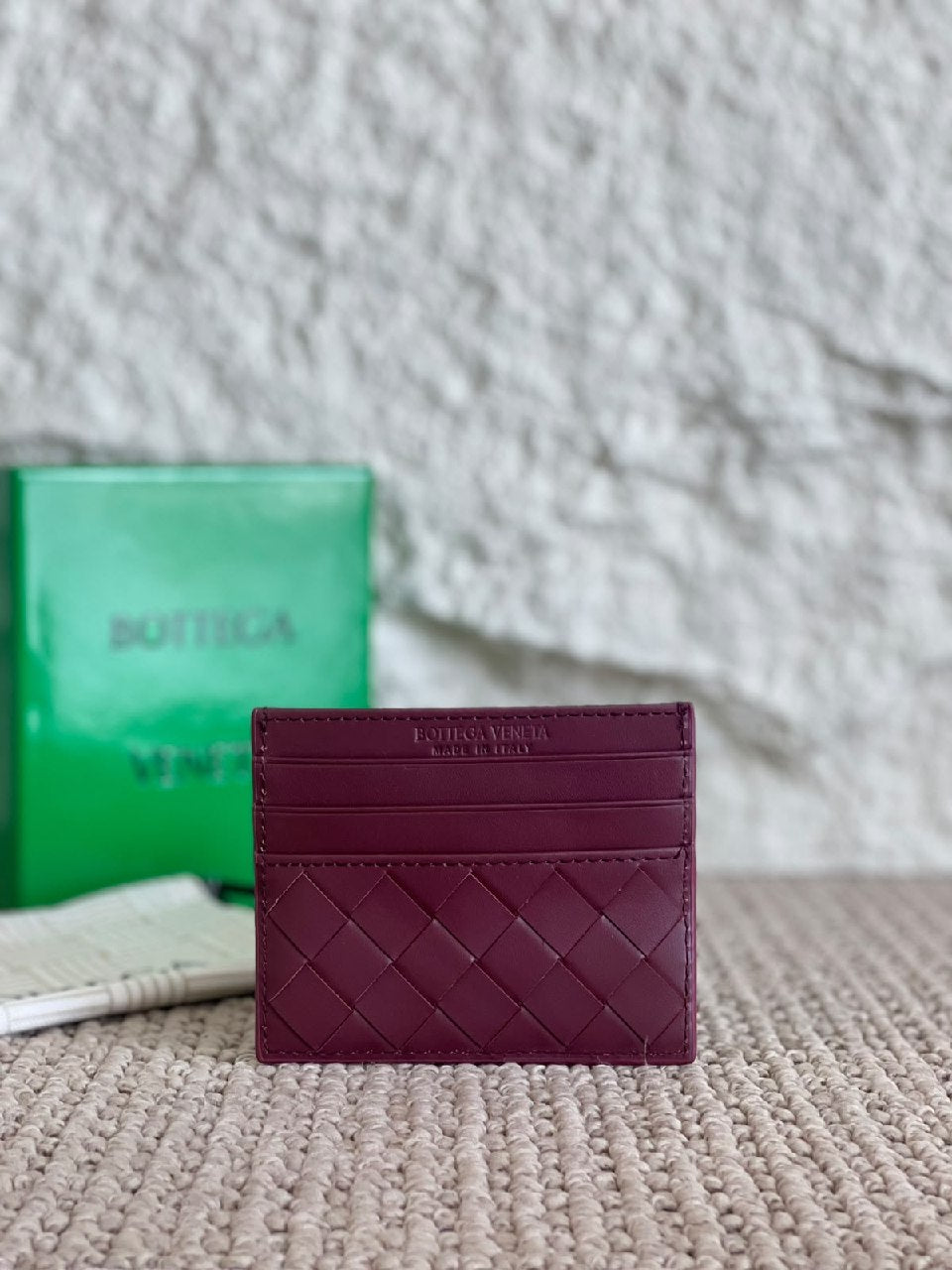 Bottega Veneta Card Holder - Green, Burgundy, Beige, Light Green, Navy, Brown