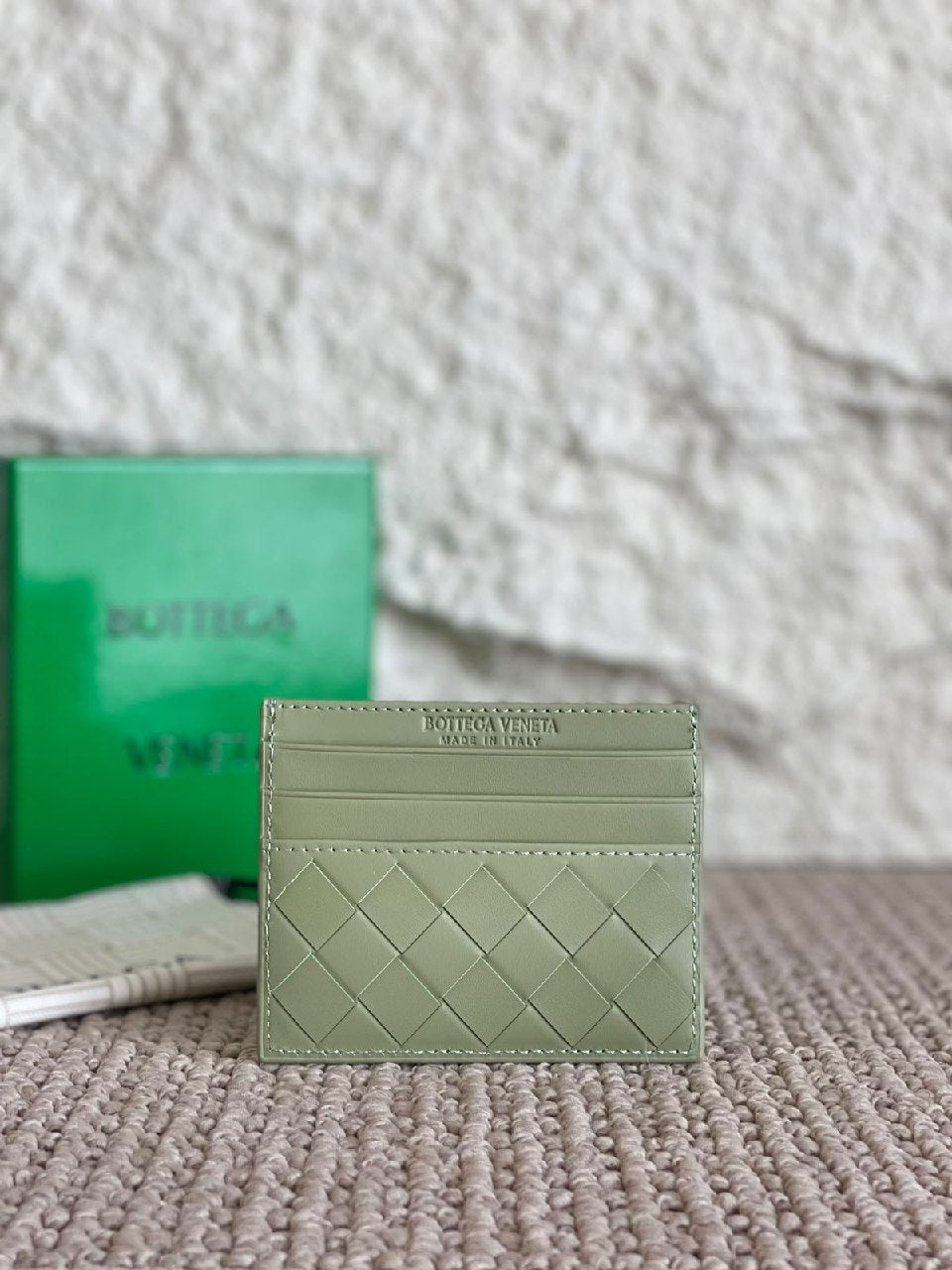 Bottega Veneta Card Holder - Green, Burgundy, Beige, Light Green, Navy, Brown