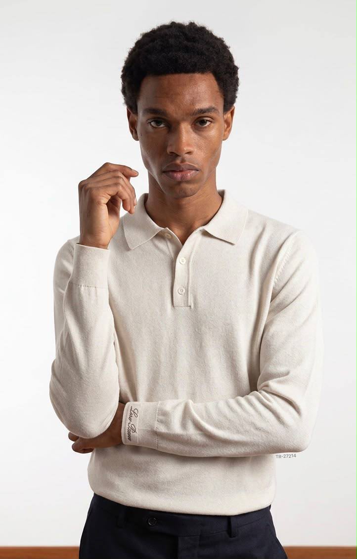 Loro Piana Polo Sweater - White
