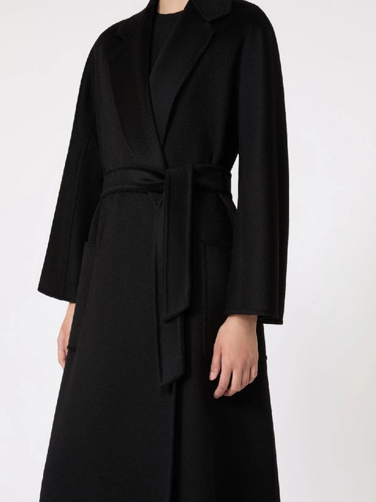 Max Mara Coat Belted - Black