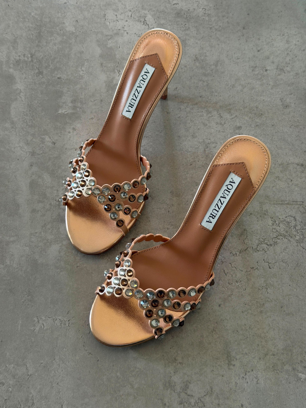 Aquazzura Heels - Bronze