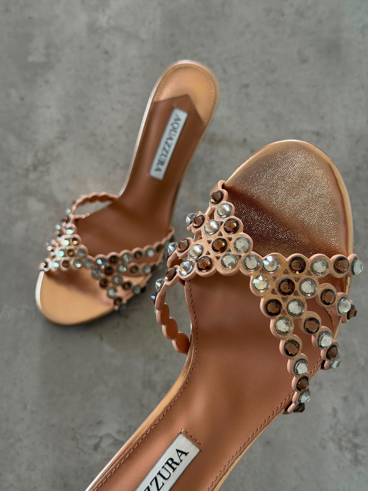 Aquazzura Heels - Bronze